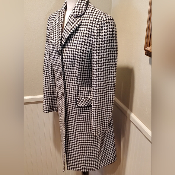 Jones New York Houndstooth long blazer - Picture 4 of 12